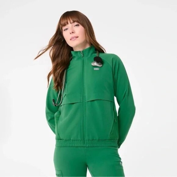 Figs Sydney Scrub Jacket in Indocyanine Green Size Small - Picture 1 of 5